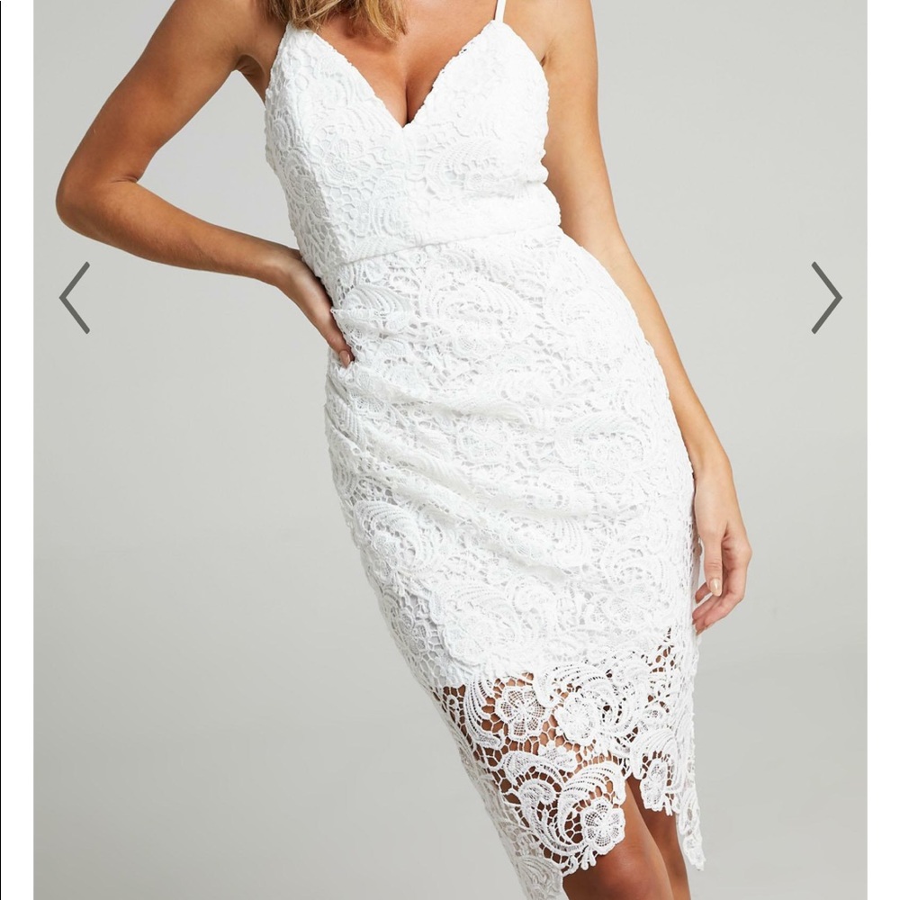 White lace dress